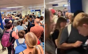 תורים בנמל התעופה של מילאנו איטליה (צילום: לפי סעיף 27א' לחוק זכויות יוצרים)