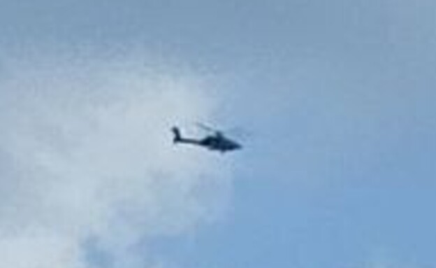 מסוק בסריקות אחר כטב"ם שחדר לשטח הארץ 