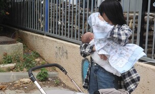 תמונות ראשונות של ירדן ויזל עם בנה התינוק  (צילום: פול סגל)