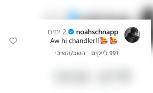 נואה שנאפ מגיב למעריץ על דייט נואה שנאפ מגיב למעריץ על דייט