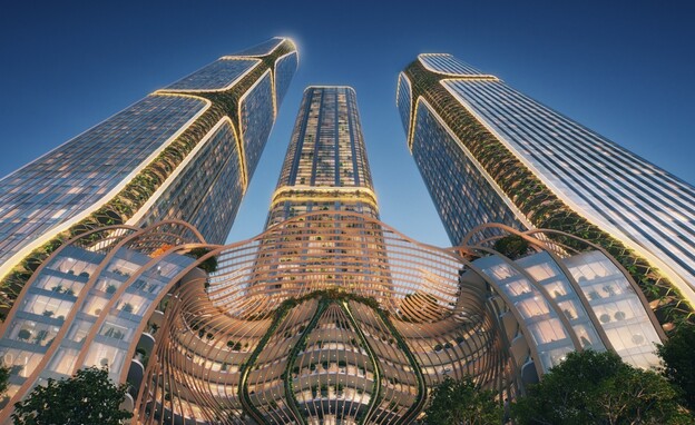 ורטיקל סיטי - משולש הבורסה (הדמיה: משרד ברעלי לויצקי כסיף דה לה פונטיין אדריכלים)