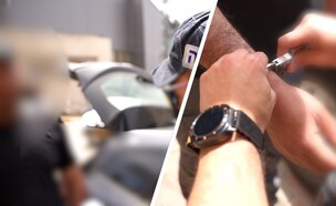 מעצר החשודים בניסיון רצח (צילום: דוברות המשטרה)