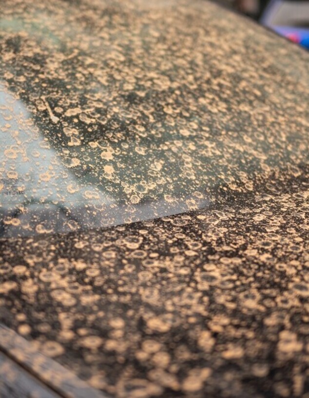 רכב מלוכלך, אובך על רכב