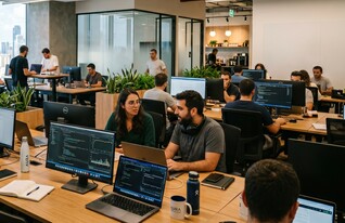 משרד הייטק, אילוסטרציה