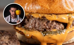 ההמבורגר של בן שי. ככה עושים את זה (צילום: בן שי, mako אוכל)