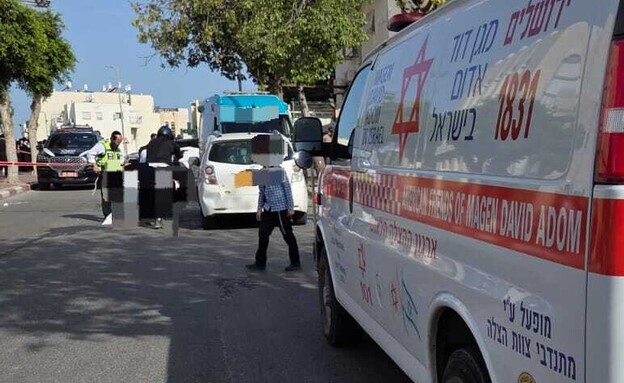 ילד בן 5 בן נהרג מפגיעת רכב בבית שמש (צילום: דוברות מד"א)