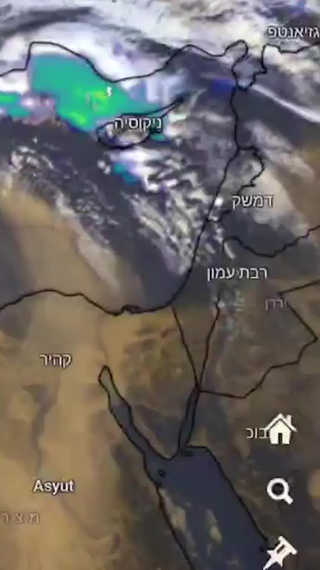 תצלומי לוויין מראים: רצועת אבק שעושה את דרכה לישראל