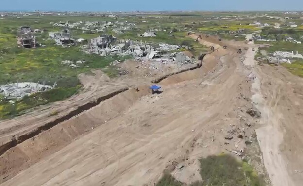 תיעוד המכשול החדש שהוקדם בגבול הקו הצהוב
