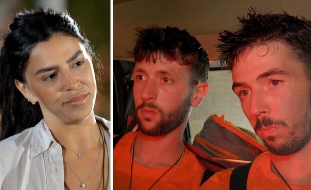 עמרי ואיתי רוזנבליט, ספיר הרוש (צילום: מתוך "המירוץ למיליון", קשת 12)