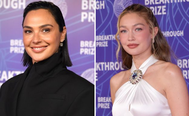 גל גדות וג'יג'י חדיד (צילום: getty images)