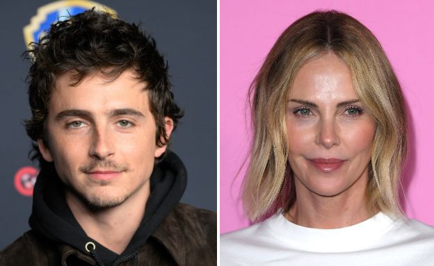 שרליז ת'רון, טימותי שאלאמה (צילום: Mindy Small/WireImage | Steve Granitz/FilmMagic, Getty images)