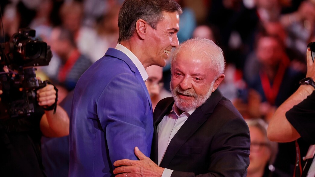 ראש ממשלת ספרד פדרו סנצ'ס ונשיא ברזיל לולה