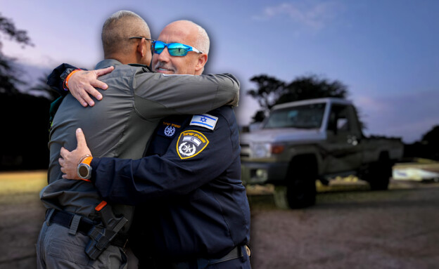 סגן ניצב יקיר מעודי וסגן ניצב דורון אלוני  (צילום: משטרת ישראל)