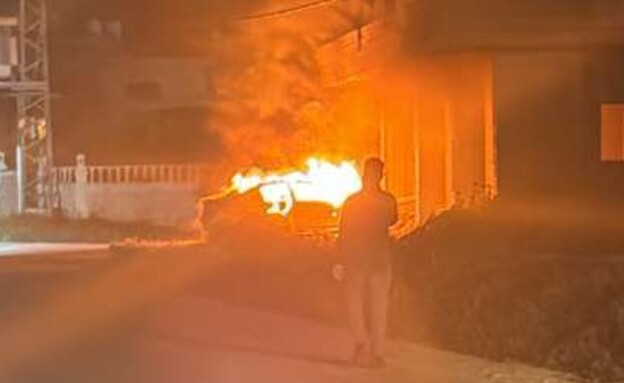 הצתות בכפר תורמוס עייא (צילום: תושבי תורמוס עייא)