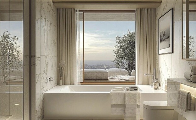 רחוב גלי תכלת מלון גלי תכלת7 חדר דלקס רחצה ג 