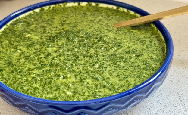  חומוס מהיר עם מטבל ירוק של חומוסיות