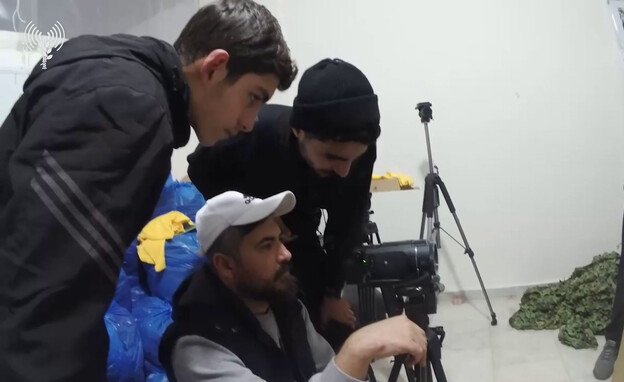 תיעוד ממצלמות הגוף של מחבלי ארגון הטרור חיזבאללה מצלמים סרט תעמולה