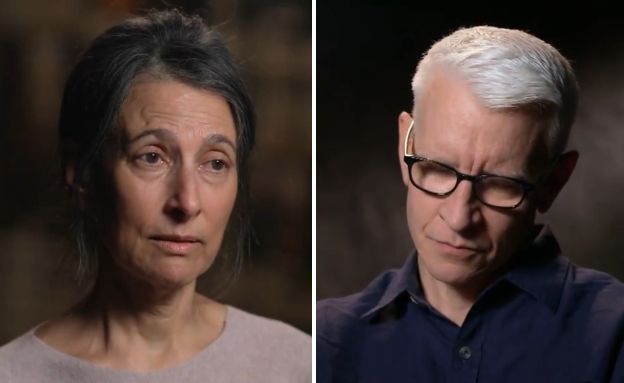 אנדרסון קופר, רייצ'ל גולדברג-פולין (צילום: מתוך "60 דקות", באדיבות yes, CBS)