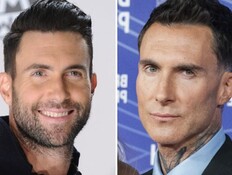 "בובת שעווה במאדאם טוסו": אדם לוין לא נראה אותו דבר (צילום: by Craig T Fruchtman/WireImage | Jason LaVeris/FilmMagic)