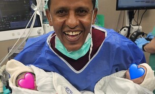 שמחה כפולה: ברהנו טגהניה ואשתו הביאו לעולם תאומים