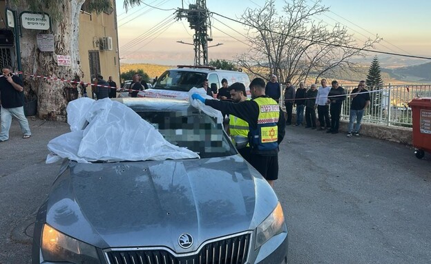 זירת אירוע הירי ביישוב עין אל אסד