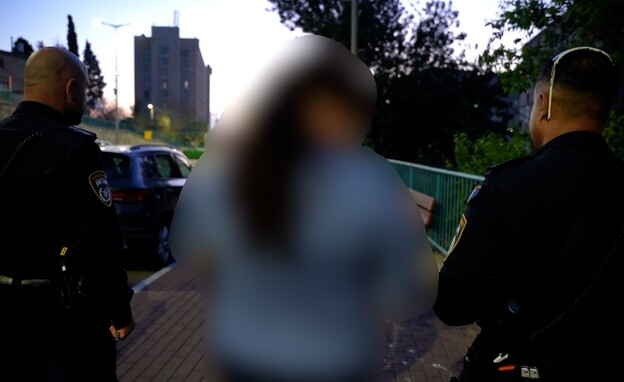 המעצר בנוף הגליל (צילום: דוברות המשטרה)