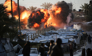 תיעוד מתוך הרצועה (צילום: Eyad Baba / AFP via Getty Images)