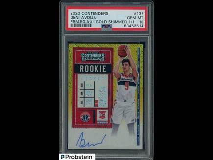 הקלף של דני שנמכר ב-7,600 אלף דולר (צילום: ספורט 5)