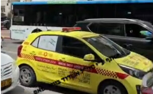 זירת ירי בכביש באשדוד (צילום: רשתות חברתיות לפי סעיף 27 א')