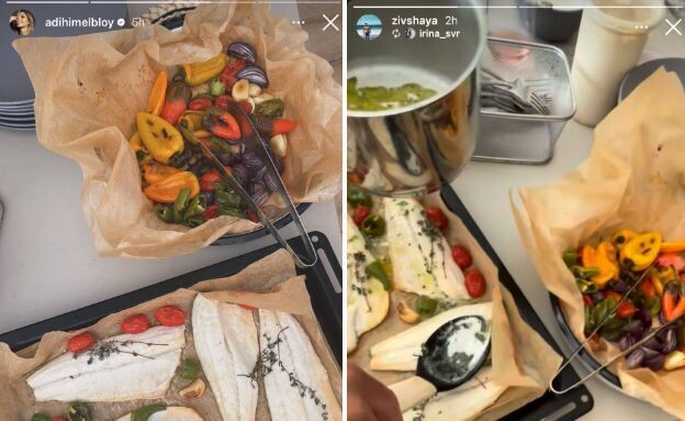 עדי הימלבלוי זיו שעיה אוכלים יחד בשבת