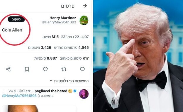 הציוץ שחזה את שם היורה בטראמפ (צילום: ap, Jose Luis Magana; X)