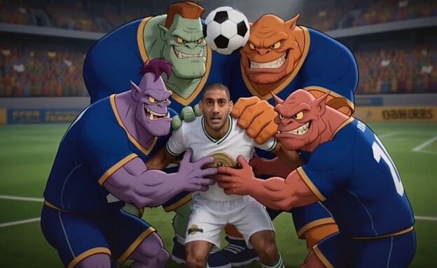 יניב קטן בתפקיד מייקל ג'ורדן (צילום: פרטי)