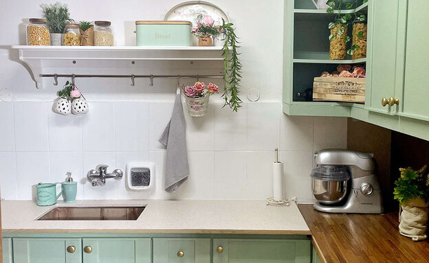 מייקאובר לשכורה שנקנתה מטבח טליה שפירא 