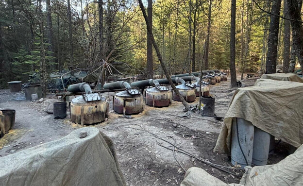 מעבדת סמים שנתפסה במדינת צ'יוואווה, מקסיקו