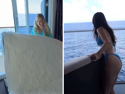 "פשוט מטורף": חברות השיט מזהירות מפני הטרנד הוויראלי של שינה במרפסת האונייה