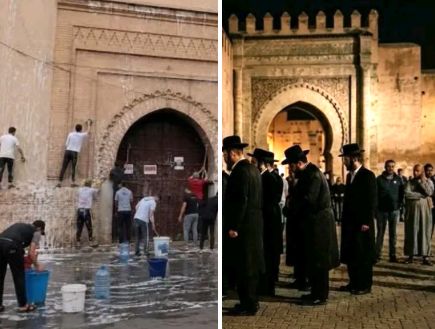 "חיטוי" נגד יהודים: התיעוד ממרקש מזעזע את מרוקו – צעירים ריססו חומרי הדברה במקום שבו התפללו תיירים