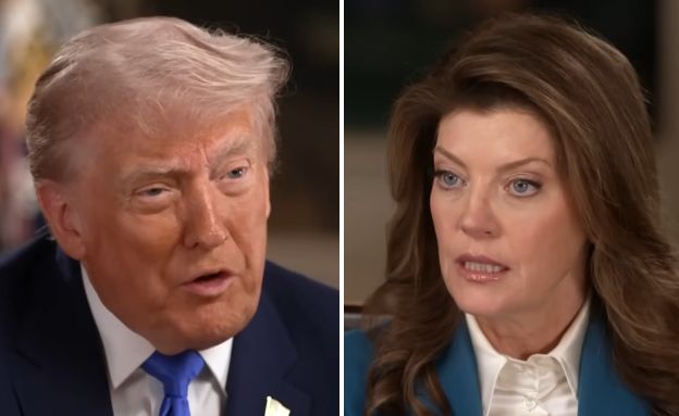 נורה אודונל, דונלד טראמפ (צילום: "60 דקות", CBS)