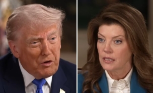 נורה אודונל, דונלד טראמפ (צילום: "60 דקות", CBS)