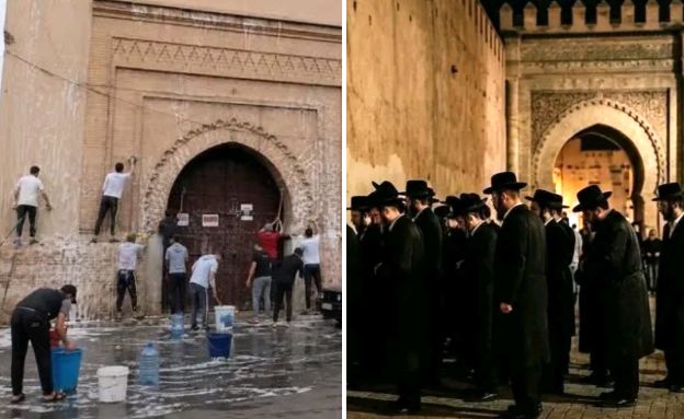 יהודים מתפללים מרקש מרוקו  (צילום: לפי סעיף 27א' לחוק זכויות יוצרים)