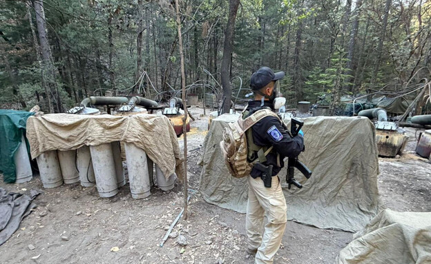 מעבדת סמים שנתפסה במדינת צ'יוואווה, מקסיקו