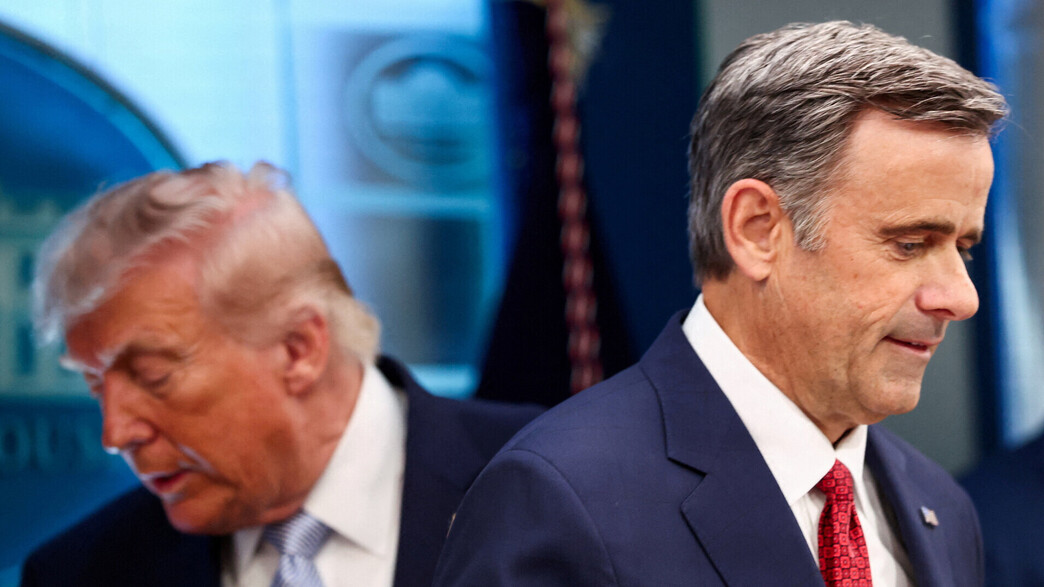 נשיא ארה"ב טראמפ וראש ה-CIA ג'ון רטקליף