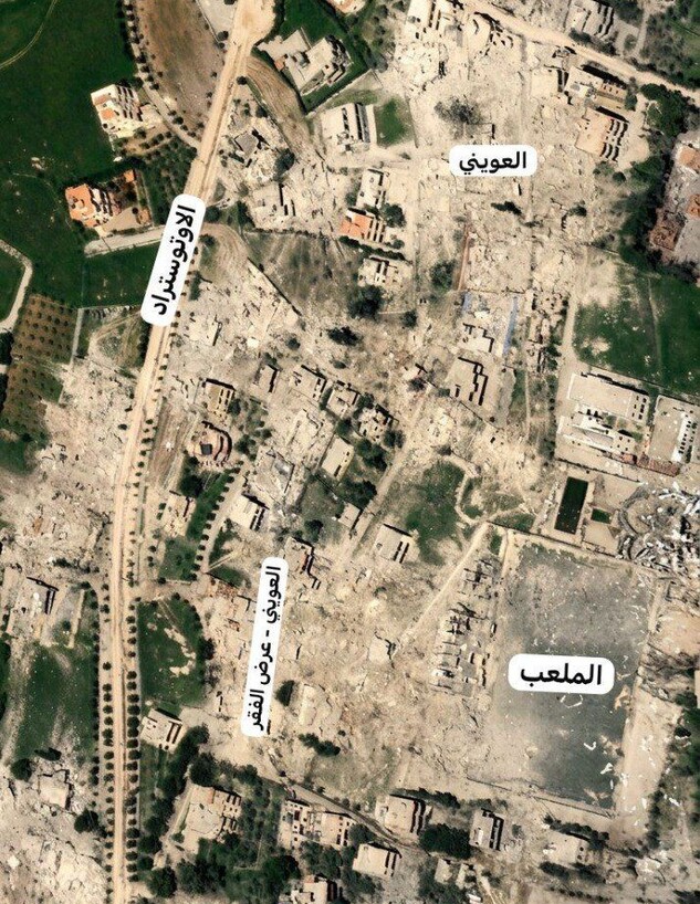 תמונות לווין של ההרס בבינת ג'ביל