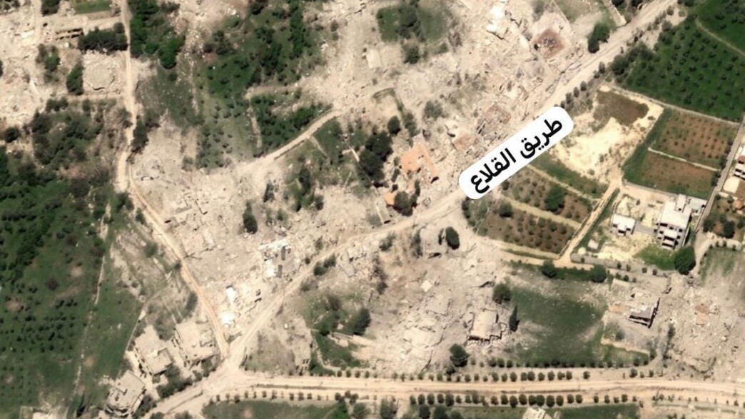 תמונות לווין של ההרס בבינת ג'ביל