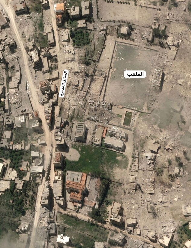 תמונות לווין של ההרס בבינת ג'ביל