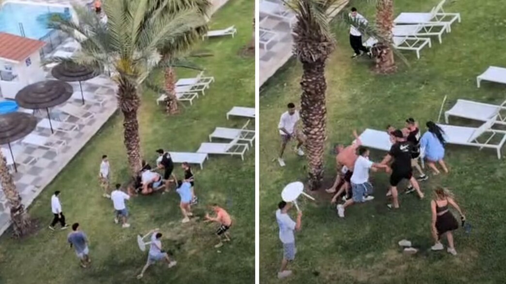 שולחנות באוויר: הקטטה האלימה בבריכת המלון