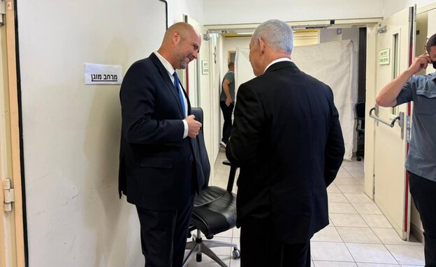 רה"מ נתניהו ויו״ר הכנסת אוחנה בפתח הדיון בית המשפט