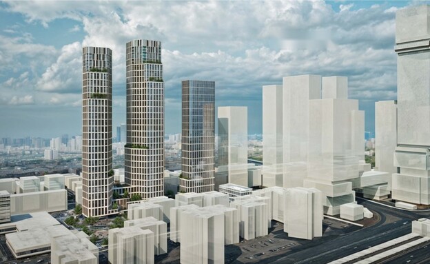 המגדל שתוכנן בשכונת ג'סי כהן (הדמיה: שיכון ובינוי)