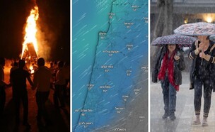 תחזית לג בעומר (צילום: מרים אלסטר (פלאש 90) | Windy.com | יעקב לדרמן (פלאש 90))