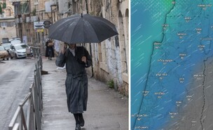 תחזית אביב (צילום: Windy.com | חיים גולדברג (פלאש 90), Flash 90)