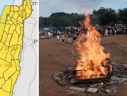 רוחות חריגות בל"ג בעומר: קיום המדורות בסכנה